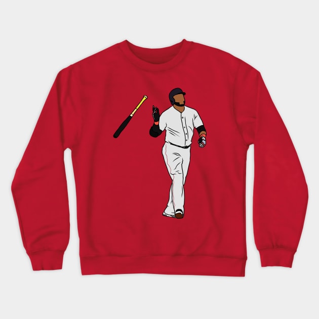 Big Papi Bat Flip Crewneck Sweatshirt by rattraptees